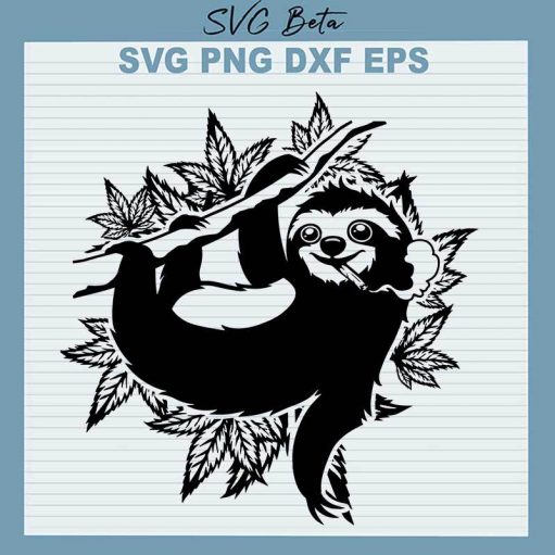 Funny Sloth SVG