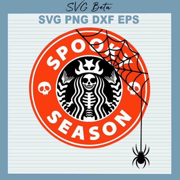 Spooky Season Starbuck Logo SVG