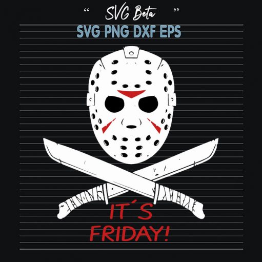 Its friday Jason Voorhees SVG, Jason Knife SVG, halloween horror movie SVG PNG