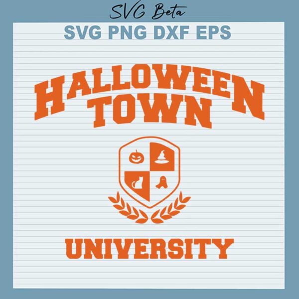 Halloween town university svg