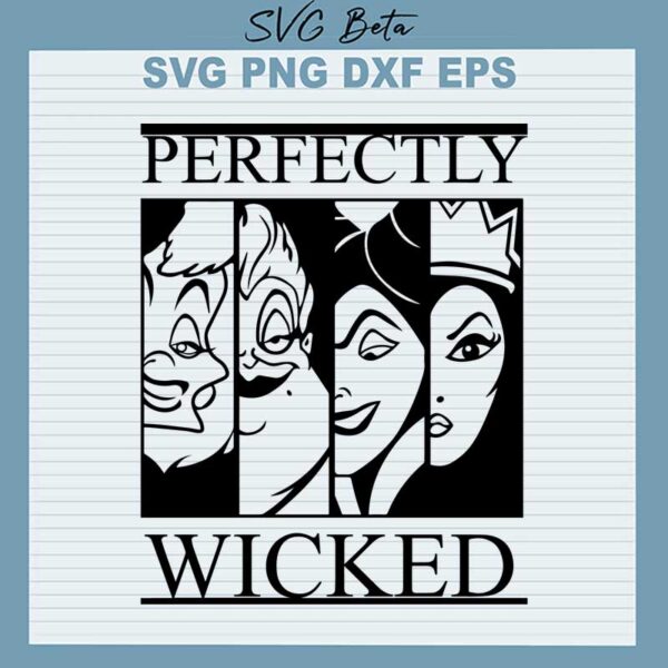 Perfectly wicked SVG, witch halloween SVG PNG DXF cut file for cricut