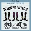 Wicked Witch Spell Casting Svg