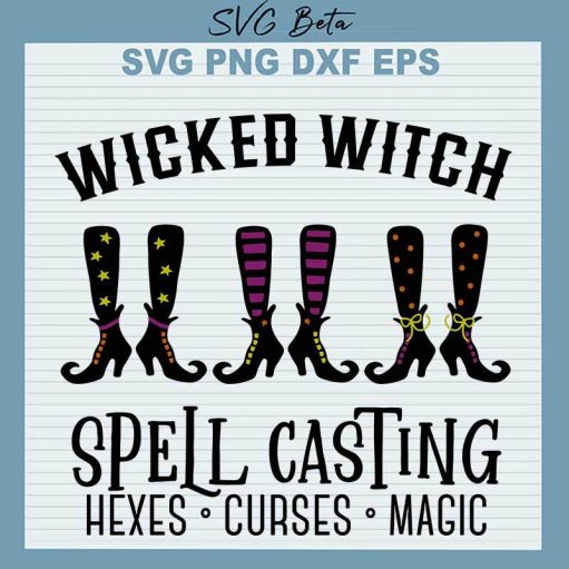 Wicked Witch Spell Casting Svg