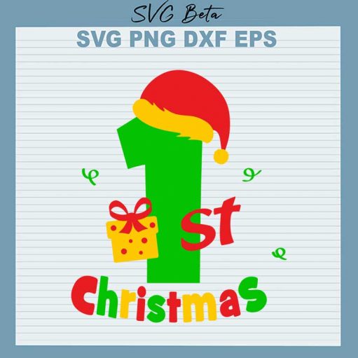 1st christmas svg