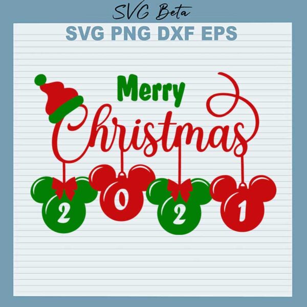 merry christmas 2021 svg