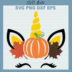 Autumn Unicorn SVG