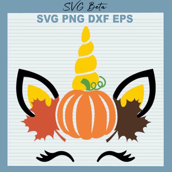 Autumn Unicorn SVG