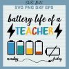 Battery Of Life A Teacher Svg