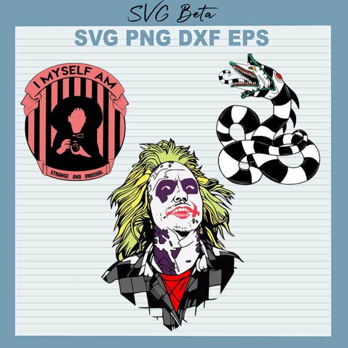 Beetlejuice SVG Bundle, Beetlejuice Sandworm SVG PNG DXF cut file