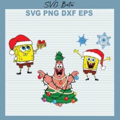 Christmas SpongeBob SVG