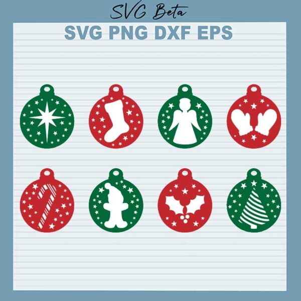 Christmas Baubles SVG