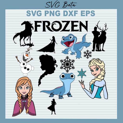 Frozen Elsa Characters Svg