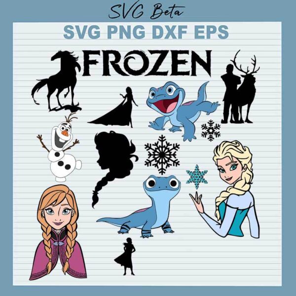 Frozen Elsa Characters SVG