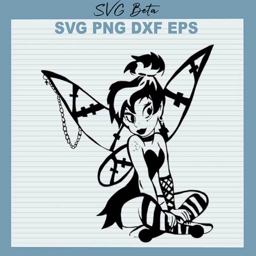 Tinkerbell Gothic Fairy SVG