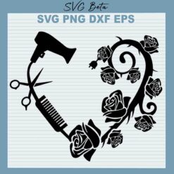 Hairdresser Heart SVG