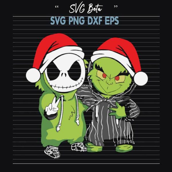 Jack Skellington and Grinch SVG