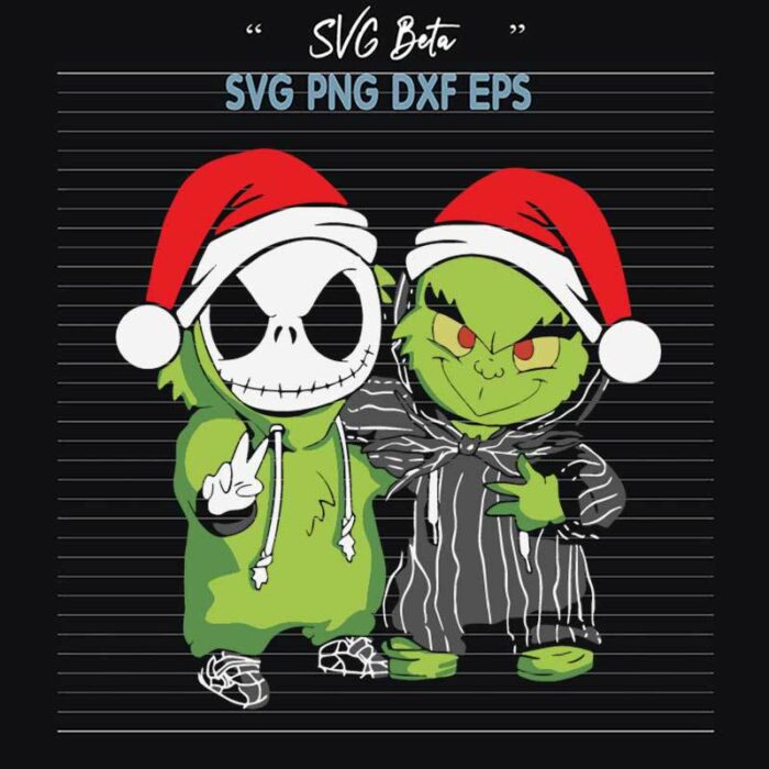 Jack Skellington and Grinch SVG