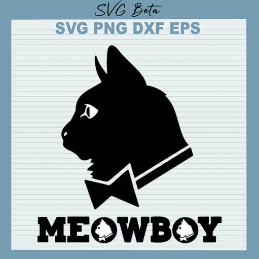 Meowboy playboy SVG