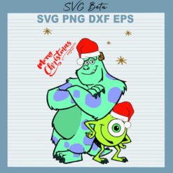 Christmas Sulley And Mike Wazowski SVG