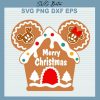 Mickey Ears Gingerbread House Svg