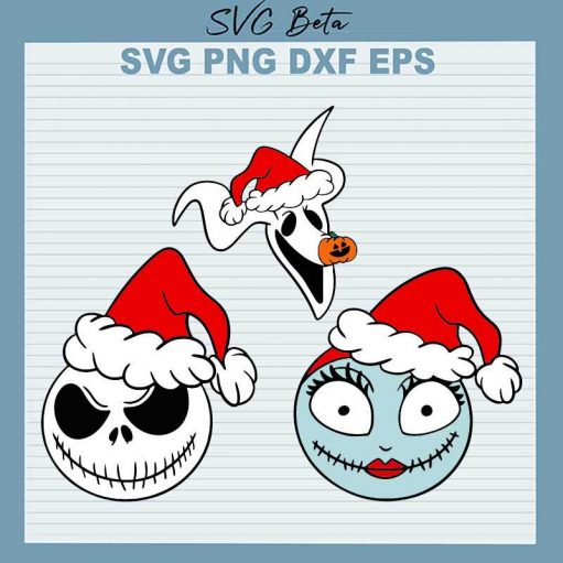 Nightmare Before Christmas Santa SVG