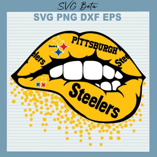 Pittsburgh Steelers Lips SVG