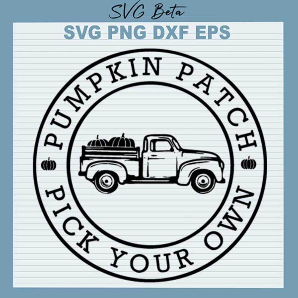 Pumpkin Patch Pick Your Own SVG
