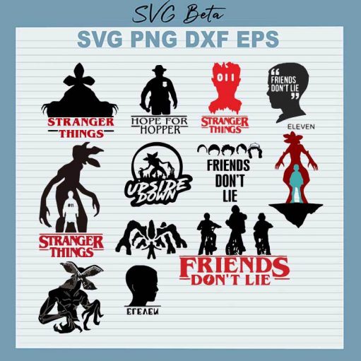 Stranger Things Characters Svg