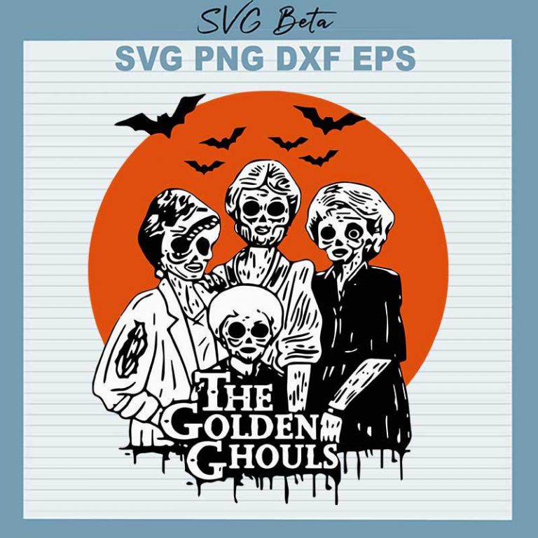 Halloween The Golden Ghouls SVG, Horror Golden Ghouls SVG , Horror