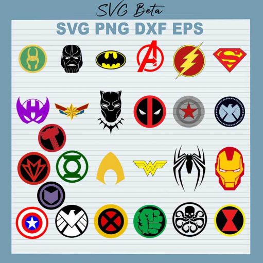 Avengers Superhero Symbol SVG