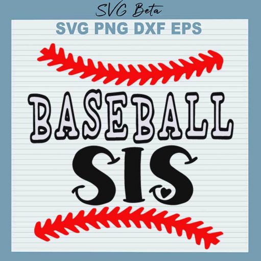 Baseball Sis Svg