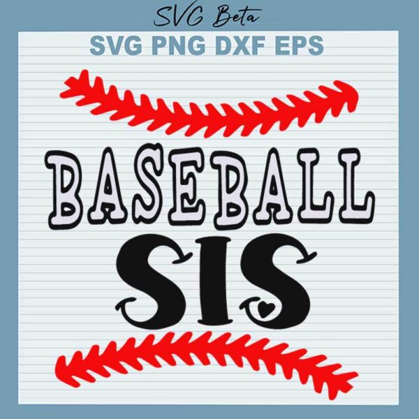 Baseball Sis SVG