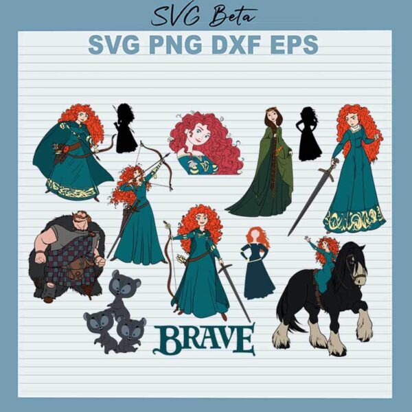 Disney Brave Merida SVG