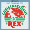 Christmasaurus Rex SVG