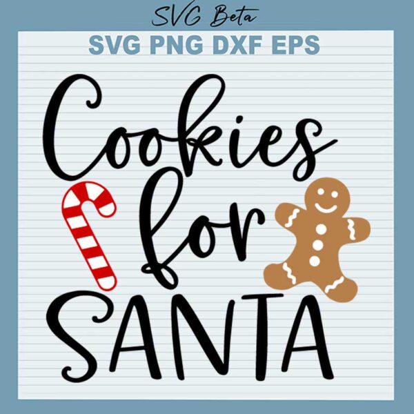 Cookies For Santa SVG