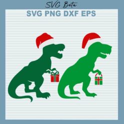 Dinosaur Christmas SVG