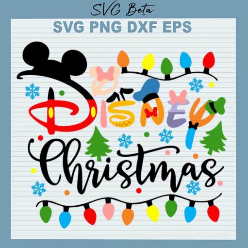 Disney Christmas Light SVG