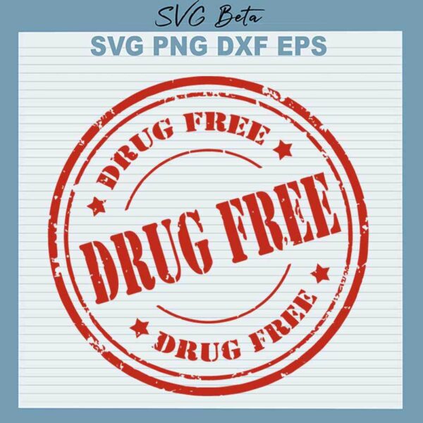 Drug Free SVG