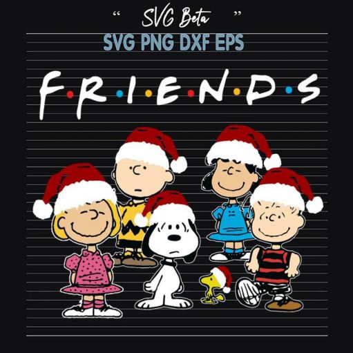 Christmas Snoopy Friends SVG