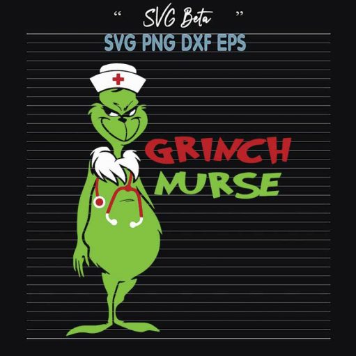 Grinch Nurse Svg