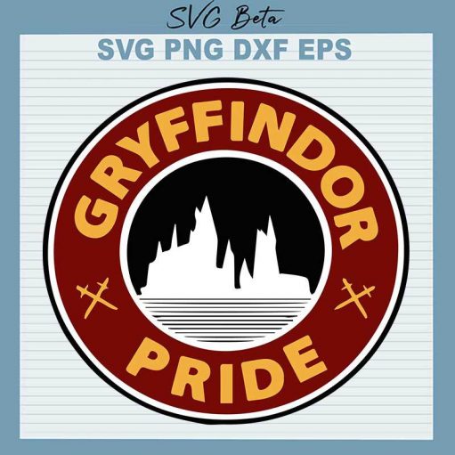 Gryffindor Pride Starbuck Coffee Svg