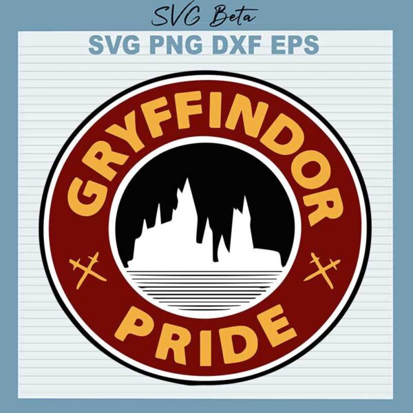 Gryffindor Pride Starbuck Coffee SVG