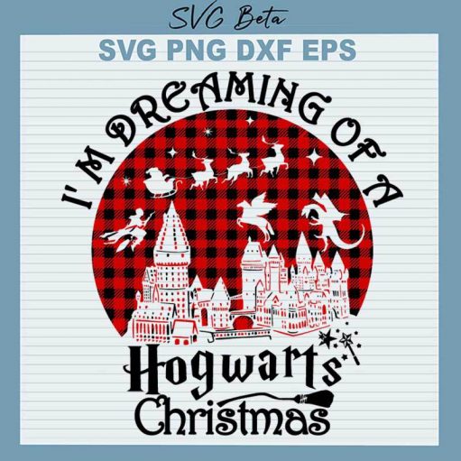 Dreaming Of A Hogwarts Christmas Svg