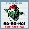 Yoda Ho Ho Ho Christmas SVG
