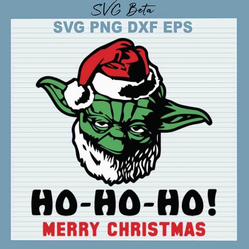 Yoda Ho Ho Ho Christmas Svg