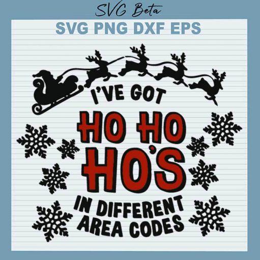 I've Got Ho Ho Ho's In Different Area SVG, Ho Ho Ho's In Different Area SVG, Christmas SVG PNG DXF cut file