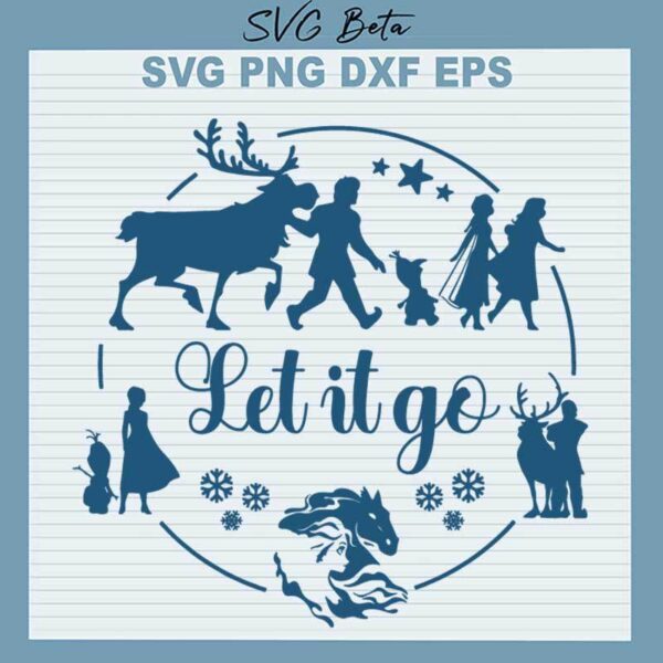Let it Go Frozen SVG
