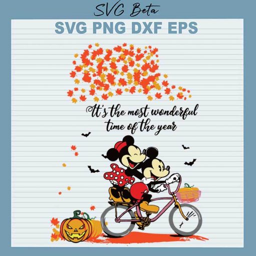 Mickey It's The Most Wonderful Time Of The Year SVG