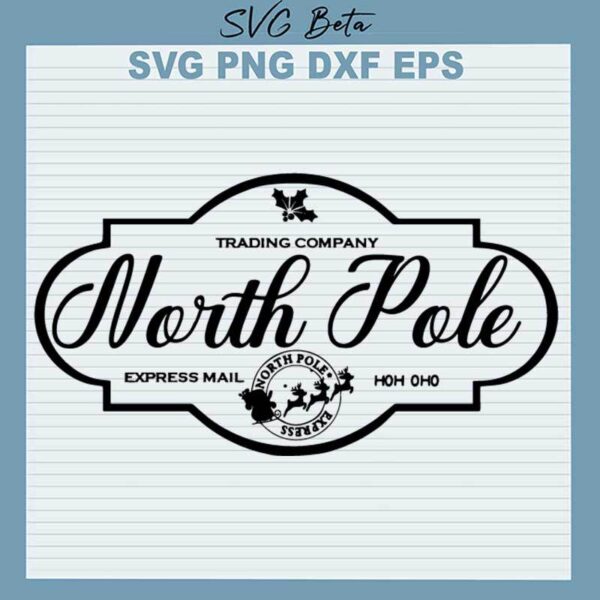 Christmas North Pole SVG