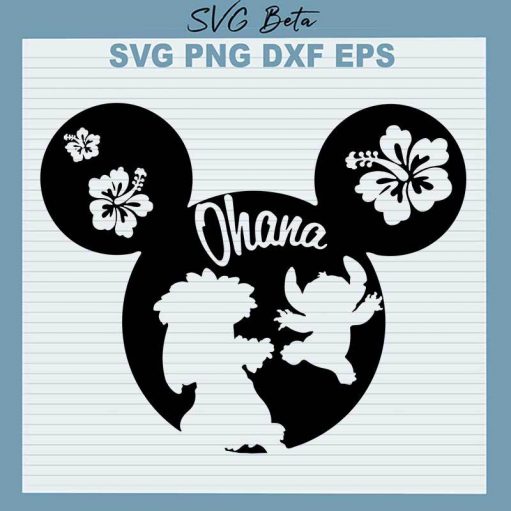 Ohana Mickey Ears SVG